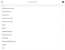 Tablet Screenshot of ellablustore.com